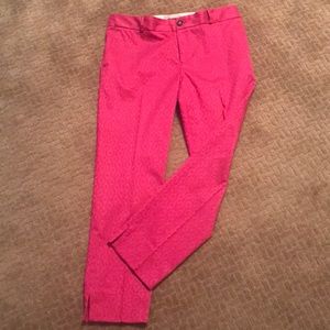 Jacquard print ankle pant